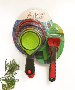 Lennie Cook Collapsible Silicone Measuring Cups & Measuring Spoons Set Portab.. 10 57 3ea65745 2d2b 4f1d 9836 ea9a7b007dfe