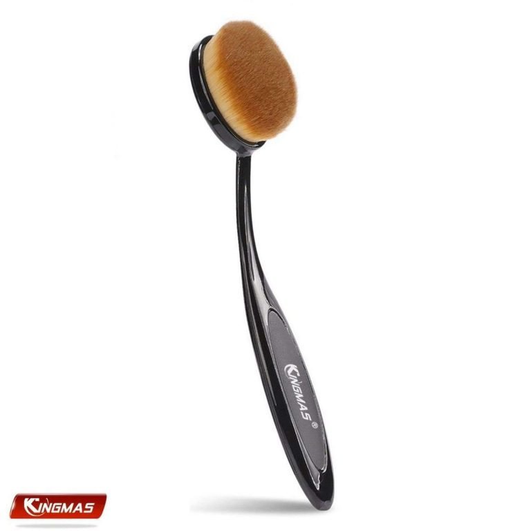 Kingmas Oval Makeup Brush Cosmetic Foundation Cream Powder Blush Makeup Tool