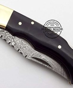Buffalo Horn 6.5'' 100% Handmade Damascus Steel Folding Pocket Knife 100% Pri.. 13 57 40057945 5b94 4f2a 9fab 5ffd7ad9c6d2