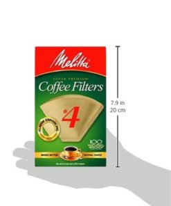 Alternative view of Melitta Cone Coffee Filters Natural Brown #4 100 Count Natural Brown No 4