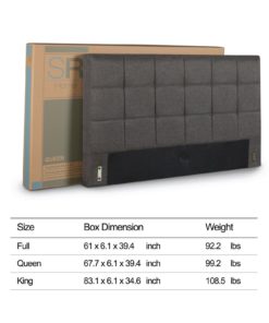 Zinus Upholstered Square Stitched Platform Bed With Wooden Slats Queen 13 57 411e41a5 9747 47df 9cdc 112eb33ab889