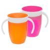 Munchkin Miracle 360 Trainer Cup Pink/Orange 7 Ounce 2 Count