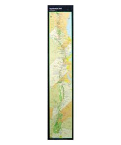 Appalachian Trail Strip Map Poster