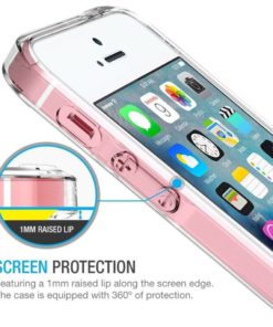 Alternative view of Iphone Se Clear Case Yayan Iphone 5S Hybrid Bumper Case With Ultra Clear Back..