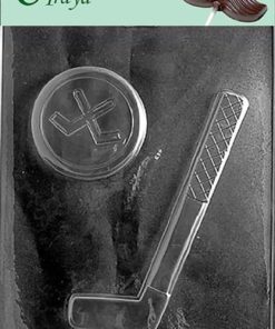 Cybrtrayd S064 Hockey Stick And Puck Chocolate Candy Mold With Exclusive Cybr..