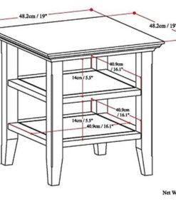 Simpli Home Acadian End Table Rich Tobacco Brown 14 57 447a6610 a833 4ca2 80bb e6dd21e01603