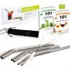 Chefast Stainless Steel Drinking Straws Set Of 3X2 Reusable Bent Straws - Goo.. 3 57 4580efa4 92d7 4390 bbda 9f87627baa90