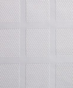 Alternative view of Hookless Square Tile Jacquard Shower Curtain With Snap-In Fabric Liner White