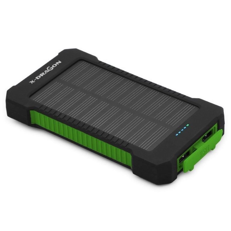 X-Dragon Solar Charger Power Bank 10000Mah Portable Rugged Shockproof Dual Us..