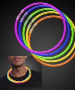 Alternative view of 50 22" Premium Glow Stick Necklaces Assorted Colors Glowsticks