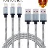 Lovri 3 Pack 10Ft Nylon Braided 8Pin Lightning To Usb Cable Charging And Sync.. 14 57 49e77b67 a7e9 4755 b64d 2a0a58024098