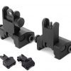 Flip-Open Front And Rear Iron Sight Set For Picatinny Rail