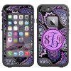 Skin Decal Monogram For Lifeproof Apple Iphone 6 Case - Pink Purple Paisley 3 57 4b920409 0bdb 47b9 84f5 876d0a8fccc4