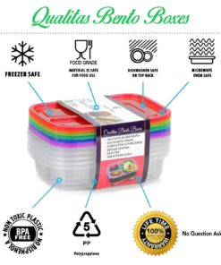 Alternative view of Bento Lunch Box Food Storage Containers For Kids And Adults 5 Containers 3-Co..