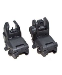 Alternative view of Tactical Folding Front & Rear Set Flip Up Backup Sights Buis Black