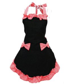 Hyzrz Women's Apron With Pockets Black And Red 6 57 4d85c5b1 f9c3 49e3 807d 531abc1aa8ed