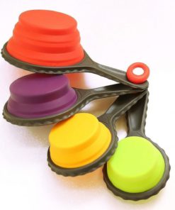 Lennie Cook Collapsible Silicone Measuring Cups & Measuring Spoons Set Portab.. 12 57 4dfea55e d0b2 4e2d abd2 95f1415f3af9