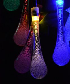 Kitclan 20Ft 30Leds Outdoor Solar String Lights - Multi-Color Water Drop Stri.. 21 57 4e5d0010 8439 4407 b84d bfbbc49091e6