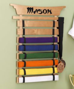 Personalized Karate Belt Display