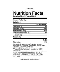 Gatorade Endurance Gatorlytes 0.12 Ounces (Pack Of 20) 11 57 5089c464 237e 4c58 b7d2 96c3333c6587