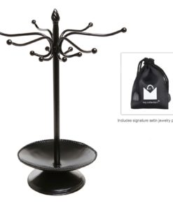 Victorian Style Black Metal Bracelet / Necklace Jewelry Organizer Tree Hooks .. 4 57 53035754 269a 4c32 9a3e 40dd1b9e78bb