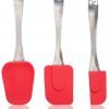 Bobbi Jean's Silicone Spatulas Set Of 3 Red: Large Spoonula Medium Rubber Scr.. 13 57 53441c03 e9af 48d3 986f 09f56fae6b80