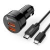 Aukey Car Charger With 36W Dual Quick Charge 2.0 Port & Usb-A To C Cable And .. 6 57 53754990 7dea 4c4e aa3e 591eb046f2fc