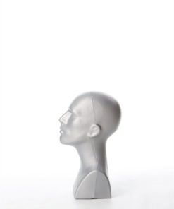 Alternative view of Free Standing Tabletop Male Mannequin Head Hat Scarf Display - Grey