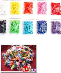 Alternative view of Listart 100Pcs Poultry Leg Bands Bird Pigeon Chick Parrot Rings Multicolor 8Mm