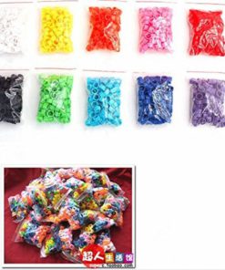 Listart 100Pcs Poultry Leg Bands Bird Pigeon Chick Parrot Rings Multicolor 8Mm