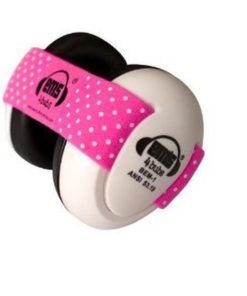 Ems 4 Bubs Hearing Protection Baby Earmuffs Size 0-18 Months (Pink/White)