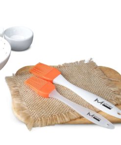 Alternative view of Mkitchen Orange Silicone Basting Pastry Oil Brush Set Of 2 - 2 Recipe Ebooks ..