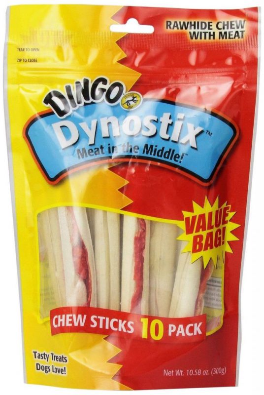 Dingo Dynostix Rawhide Treats 10-Pack