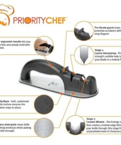Alternative view of Prioritychef Precision Knife Sharpener Patented Manual Sharpening System For ..