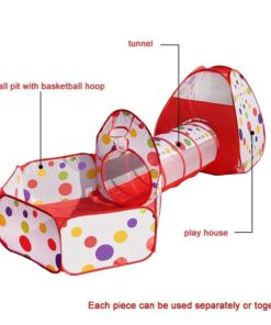 Eocusun Pop Up Kids Play Tent With Tunnel And Ball Pit Indoor And Outdoor Eas.. 11 57 58596205 1694 42e0 9c80 e3b8e699175e