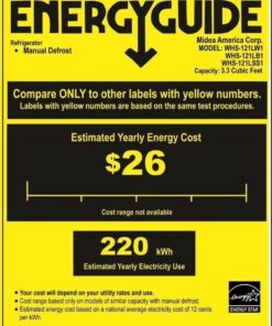 Midea Whs-121Lss1 Compact Single Reversible Door Refrigerator And Freezer 3.3.. 8 57 59199b47 1c3e 4117 8ab9 fcc308acfa0b