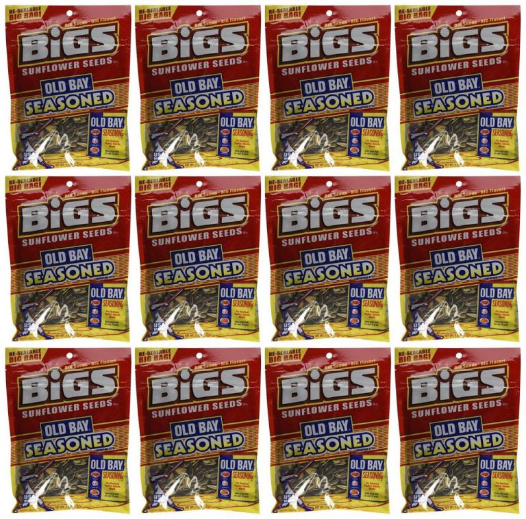 Bigs Old Bay Catch Of The Day Seasoned Sunflower Seeds 5.35 Ounce -- 12 Per C..