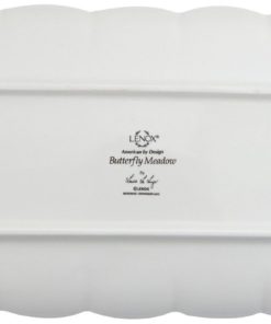 Alternative view of Lenox Butterfly Meadow Sentiment 4Pc Hors D'Oeuvres Tray With Dipping Bowls