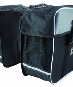 M-Wave Amsterdam Double Bicycle Pannier Bag Black/Grey