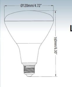 4-Pack Bioluz Led Br40 17W = 120W Equiv 2700K 1400 Lumen Smooth Dimmable Lamp.. 11 57 5bcfd446 ccaa 4c80 bcbb 7303aef27003