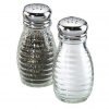 Beehive Glass Salt And Pepper Shakers With Stainless Steel Tops (Set Of 2)