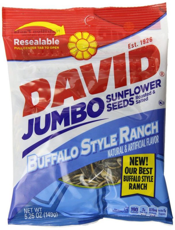 David Seeds Jumbo Sunflower Buffalo Ranch 5.25 Ounce (Pack Of 12) 5.25 Oz - $19.95