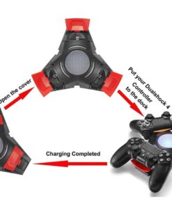 Alternative view of Aofu Ps4 Controller Charger Triangle Dock Triple Charger Docking Station Stan..