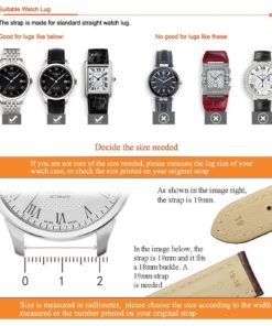 Istrap 20Mm Calfskin Replacement Watch Band With Rose Gold Pin Buckle For Men.. 9 57 5dbaf8ae 0193 4b5c b865 36d7e85c3e63