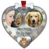 Dog Photo Ornament - Double Picture Pet Ornament - Paw Prints On My Heart Orn.. 4 57 5e25b40e 11c8 4a29 af63 6e6646d927b3