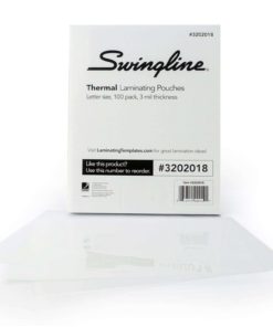 Alternative view of Swingline Thermal Laminating Pouch Letter Size Standard Thickness 100/Pack (3..