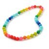 Hal Chewable Rainbow Silicone Baby Teething Necklace For Mom And Baby Toy -Bp..