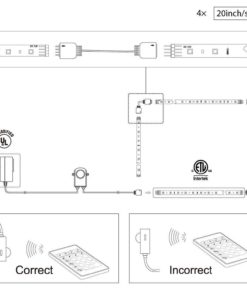 Torchstar Led Multi-Color Rgb Home Theater Tv Backlight Kit 4Pcs Of Etl Liste.. 11 57 5fc1fdc4 34e0 4b8c a31c ff6b96ba7079