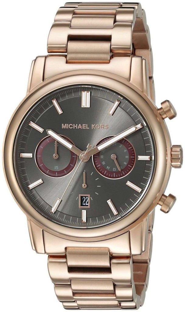 Michael Kors Men's Mk8370 Pennant Rose Gold-Tone Stainless Steel Watch