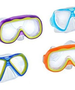 Two Kids Swim Mask W/ Nose Cover Swimming Masks Colors Vary